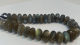 15mm Labradorite faceted Roundel AAA Quality, Length of strand 10 Inch , beautiful Quality beads