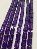 Amethyst 8X10MM, Amethyst Tube shape Beads , Length 40cm, Natural Amethyst .Good Quality, African Amethyst