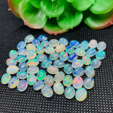 Ethiopian Opal 6x8MM (6-Pcs) Pack -Code #04- AAA Quality (3A Grade) Opal Cabochon - Ethiopian Opal Oval Cabochon