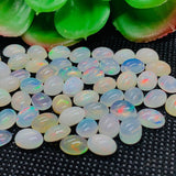 Ethiopian Opal  6x8 mm size Cabs Pack of 2 Pieces -Code #05- AA+ Quality (AA+ Grade) Opal Cabochon - Ethiopian Opal Oval Cabochon