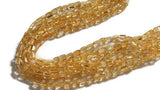 Citrine Smooth Rectangular Shape 4X7MM , Natural Citrine beads. origin from Brazil . Citrine smooth shape