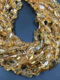 16" Strand, Citrine Smooth Nuggets 10x12mm to 12x16mm Size, Citrine Quartz Nugget , origin Brazil