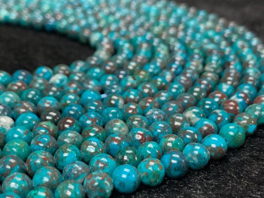 Chrysocolla 6MM  Natural chrysocolla Round Beads, Healing stone , Length 16