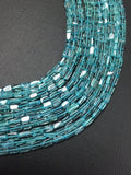 Apatite Smooth Bricks, 2.5X3x5mm size, 14 Inch Strand, Apatite rectangle .Gemstone Shape , Apatite Rectangle