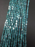 Apatite Smooth Bricks, 2.5X3x5mm size, 14 Inch Strand, Apatite rectangle .Gemstone Shape , Apatite Rectangle