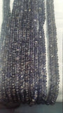 Iolite faceted Rondelles , AA Quality beads, Length 14'' Size 4-4.5mm , Hand cut faceted