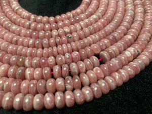 AAA Quality 10mm Rhodochrosite Roundel Beads, Length 40cm, Good Quality- Rhodochrosite Rondelles - Rhodochrosite Beads