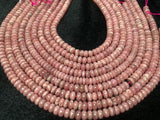 AAA Quality 10mm Rhodochrosite Roundel Beads, Length 40cm, Good Quality- Rhodochrosite Rondelles - Rhodochrosite Beads