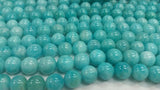 12mm Amazonite Round Beaded  . Length in 15.5 Inch Stretch , Amazonite Bracelet-  AAA quality Natural Amazonite beads