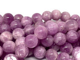 14 MM Kunzite Round Beads, AAA Quality, Length 20cm -Natural Kunzite Beads-Purple Color origin brazil