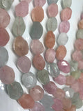 12X18MM half strand Morganite faceted Nugget Beads, Length 20 cm- Free Form Morganite faceted Beads