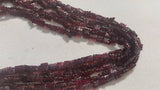 Garnet Full Carving Rectangular Shape 6x8MM beads length 15 inch