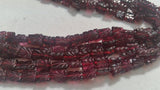 Garnet Full Carving Rectangular Shape 6x8MM beads length 15 inch