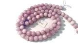 11MM Kunzite Round Beads, AAA Quality, Length 40cm -Natural Kunzite Beads-Purple Color origin brazil