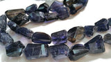 Big Iolite Faceted Nugget Shape, Top Quality in 12X18MM, Length 10"