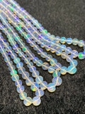 Ethiopian Opal Round 3-5M Beads,16 Inches Strand,Superb Quality,Natural Ethiopian Opal round beads ,code #11 Precious gemstone, lots of fire