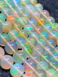 Ethiopian Opal Round 2.5-6M Beads,16 Inches Strand, Natural Ethiopian Opal round beads , code #9 Precious gemstone, lots of fire