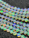 Ethiopian Opal Round 4-6M Beads,16 Inches Strand,Superb Quality,Natural Ethiopian Opal round beads , code #8 Precious gemstone, lots of fire