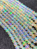 Ethiopian Opal Round 4-6M Beads,16 Inches Strand,Superb Quality,Natural Ethiopian Opal round beads , code #8 Precious gemstone, lots of fire