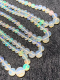 Ethiopian Opal Round 2-6M Beads,16 Inches Strand,Superb Quality,Natural Ethiopian Opal round beads , code #6 Precious gemstone, lots of fire