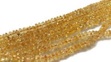 Citrine Button Beads 4MM , Natural citrine from Brazil . Citrine smooth shape.