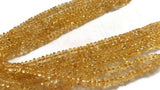 Citrine  Button Beads 4MM , Natural citrine from Brazil . Citrine smooth shape.