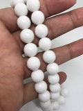 10 MM White Quartz Faceted Round beads, AAA Quality perfect round shape . Length 40 cm