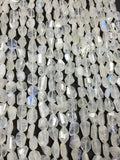 Rainbow Moonstone Faceted Nugget Beads, 6X10mm Approx Size, Rainbow Moonstone Faceted Tumble