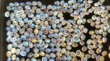 5X7MM Oval Rainbow Moonstone Smooth Cabs, Pack of 10 Pc. Good Quality Cabochons Code AAA50