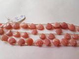 Pink Opal Heart Shape, Length 8 Inches , Heart shape Size 12 MM ,Natural Opal , pink briolette