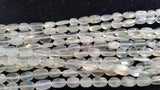 2 Strand Pack , White moonstone Smooth Oval 8X11 MM , Moonstone oval shape . Length 14" , Origin India