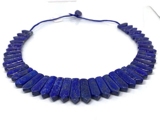 Lapis Necklace -CODE #23 -Lapis Square Shape Necklace- Lapis Fancy Necklace - Fancy Jewelry - Super Quality - Lapis Lazuli Necklace