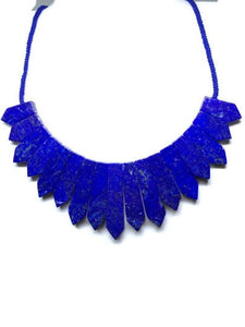 Lapis Necklace -CODE #24 -Lapis Square Shape Necklace- Lapis Fancy Necklace - Fancy Jewelry - Super Quality - Lapis Lazuli Necklace