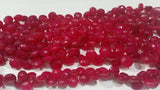 Pink Chalcedony Faceted Heart Shape 10 MM, Length 8 Inch.