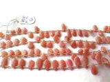 Pink Opal faceted Pear Beads - Size 12 MM - Length 8 Inches- Pear shape -Natural Opal , pink Opal briolettes