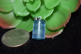 Aquamarine Pendant Size 16x10.5 mm Code #09 -925 Silver Aquamarine Pendant- Natural Aquamarine Pendant- Silver Pendant - Cylendrical Shape