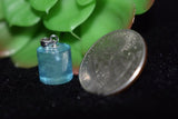 Aquamarine Pendant Size 11x11 mm Code #03 -925 Silver Aquamarine Pendant- Natural Aquamarine Pendant- Silver Pendant - Cylendrical Shape