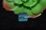 Aquamarine Pendant Size 11x11 mm Code #03 -925 Silver Aquamarine Pendant- Natural Aquamarine Pendant- Silver Pendant - Cylendrical Shape