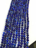 Pack of 5 strand .4MM Lapis Lazuli Round faceted , High Quality faceted, Lapis Lazuli faceted , length 16"