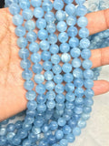 AAA Quality 10mm Aquamarine Round Beads, Perfect Round Beads- Wholesale Price- Length 40 cm- Blue Aquamarine Beads