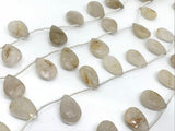 12X18 MM Golden Rhutilated Quartz faceted Pear Shape - Length 8 Inches , Natural Rutilated . faceted briolette shape