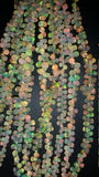 Ethiopian Opal Drop shape 4-5X 5-8mm, 8 Inch Strand, Superb-Finest Quality,