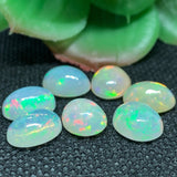 Ethiopian Opal 8X10 mm size 4 Pcs -Code #01- AAA Quality (AAA Grade) Opal Cabochon - Ethiopian Opal Oval Cabochon- Pack of 4 Pieces