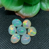 Ethiopian Opal 8X10 mm size Cabs Pack of 1 Pieces -Code #01- AAA Quality (AAA Grade) Opal Cabochon - Ethiopian Opal Oval Cabochon