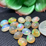 Ethiopian Opal 8X10 mm size Cabs Pack of 1 Pieces -Code #05- AA Quality (AA Grade) Opal Cabochon - Ethiopian Opal Oval Cabochon Brown