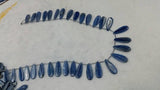 Kyanite Smooth Pear Beads AAA Quality , Blue Kyanite top quality Rare Available- Kyanite Pear 28 pcs . size 12X28 mm