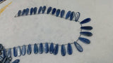 Kyanite Smooth Pear Beads AAA Quality , Blue Kyanite top quality Rare Available- Kyanite Pear 26 pcs . size 12X28 mm