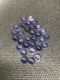 8MM Iolite smooth round cabs, natural gemstone cabochon . loose stone cabs (pack of 2 Pc ) AAA Quality