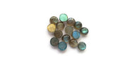 6MM Labradorite Round Cabs. Natural Blue Fire Cabs , Gemstone cabs pack of 6 pc , Gemstone cabs