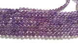 5MM Amethyst Round Beads , Good Quality in 15" Length . Amethyst Smooth Round beads  AA quality